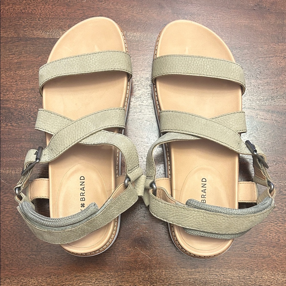 Lucky Brand Beige Strappy Sandals